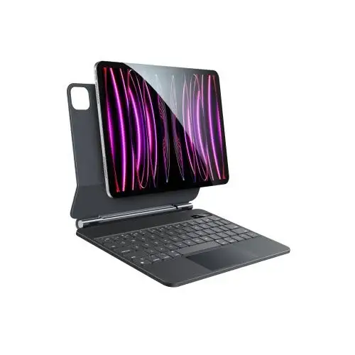 كيبورد حافظة مغناطيسية ذكية للايباد مع لوحة لمس - أسود (Smart Magnetic Keyboard Case with Trackpad)