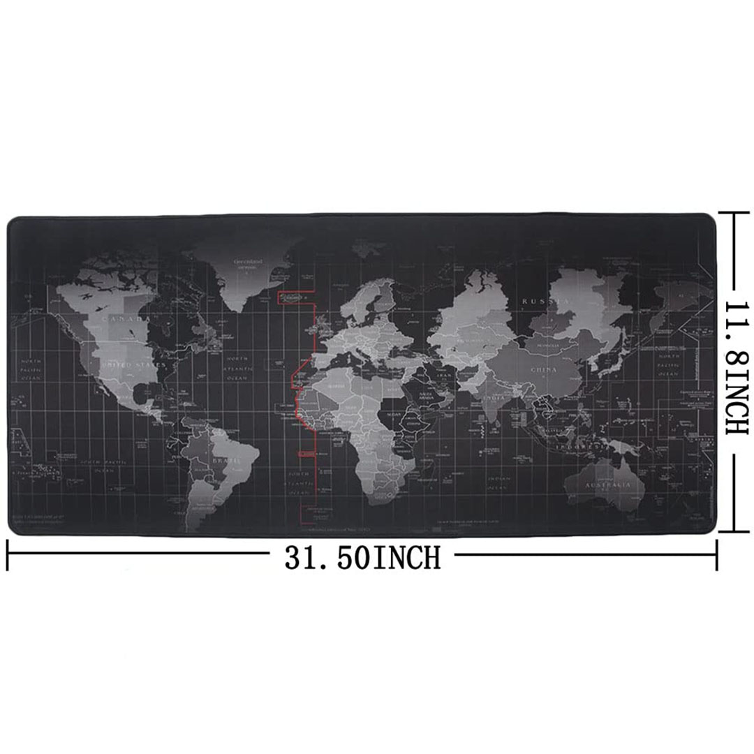 ماوس باد وقاعدة مكتب حجم كبير XXL بطبعة خريطة العالم (World Map Gaming & Desk Mat XXL)