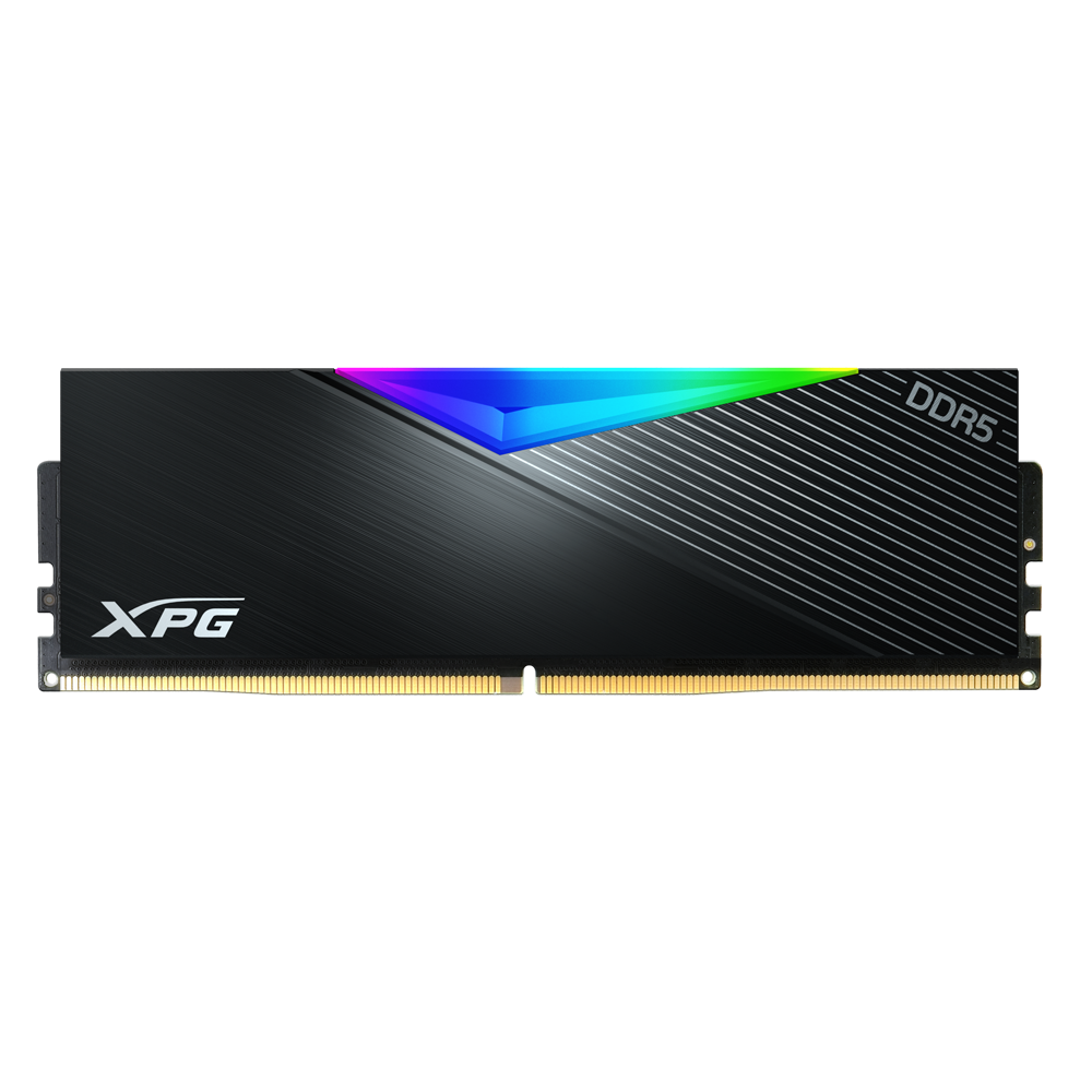 ذاكرة رام XPG لانسر DDR5 RGB سعة 16 جيجابايت - أسود (XPG Lancer RGB DDR5 16GB Desktop Memory Module - Black)